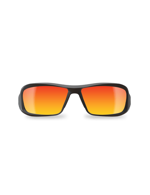 Brazeau Aqua Precision Red Mirror Safety Glasses Front