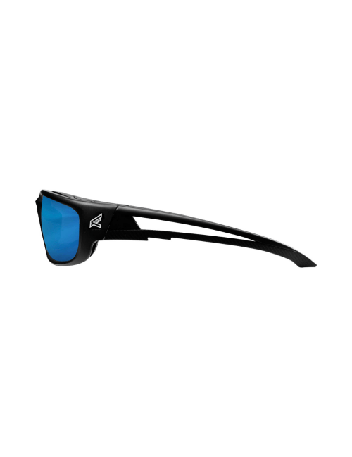 Kazbek Aqua Precision Blue Mirror Safety Glasses Side